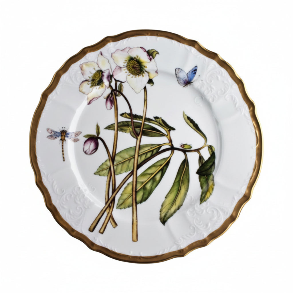Romantic Pastels Hand Painted Dinner Plate