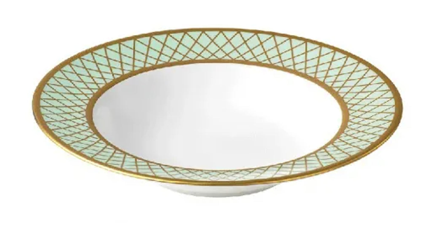 Majestic Mint Green Rim Soup