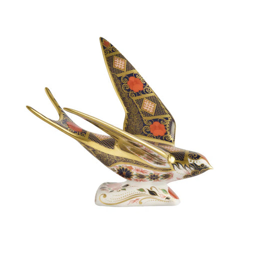 Old Imari Swallow Figurine/Paper Weight