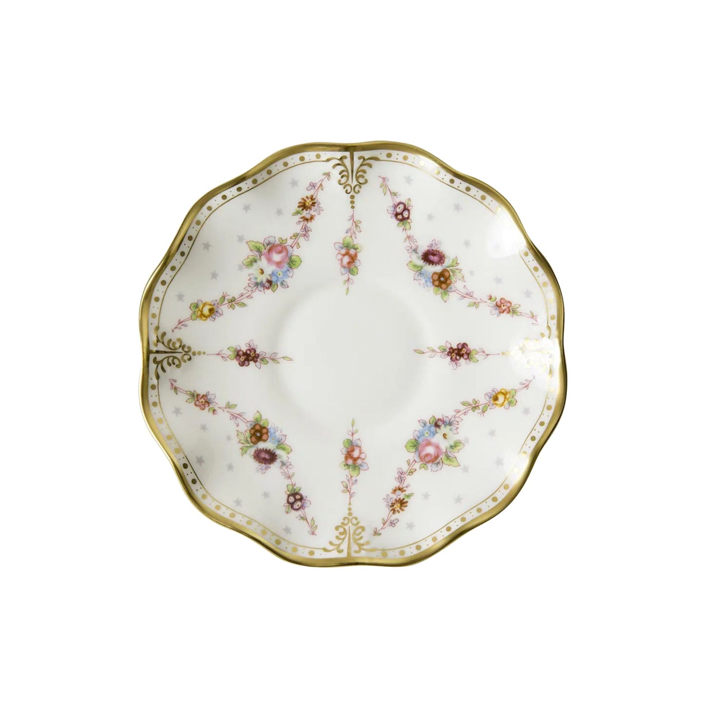 Royal Antoinette Cream Soup Bowl & Stand