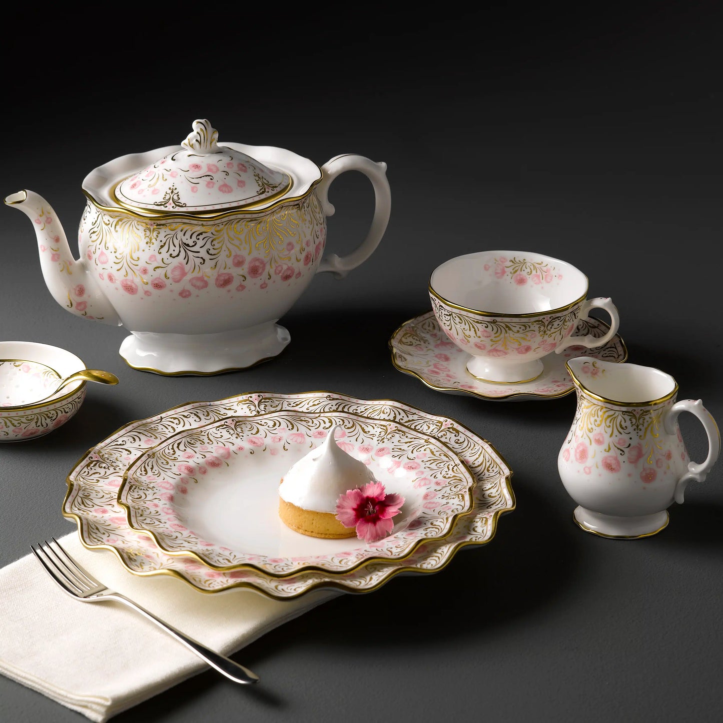 Royal Peony Pink Tea Cup & Saucer