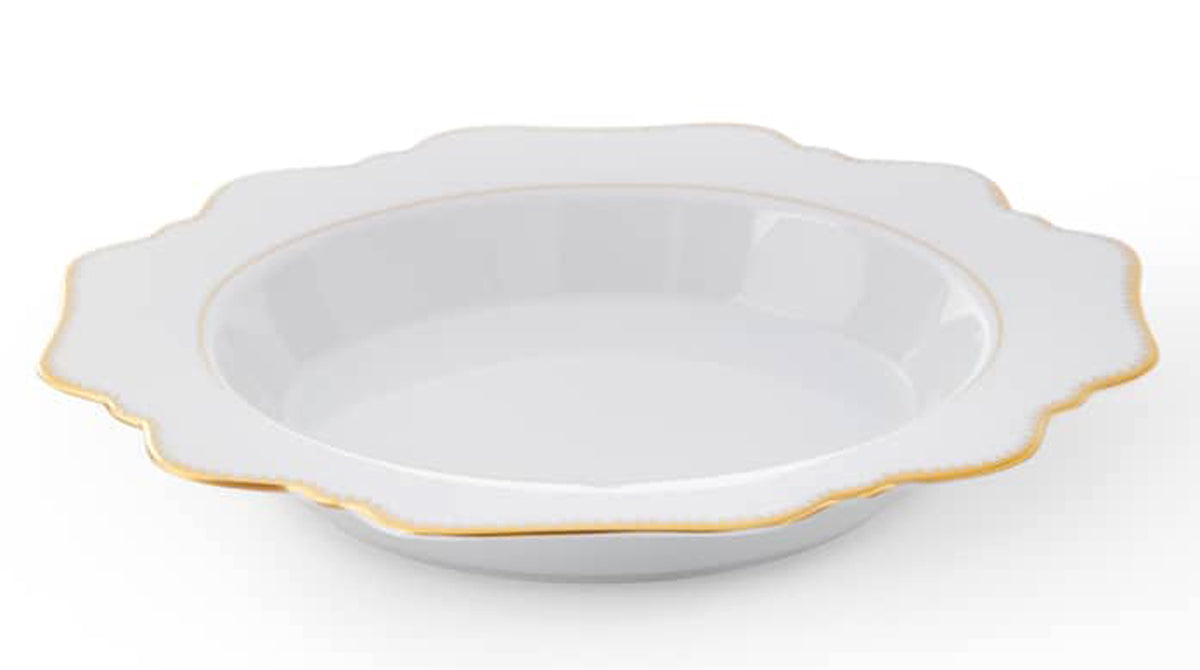 Antique White Rim Soup