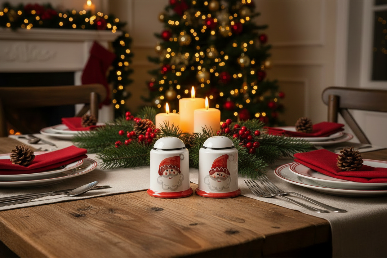Santa - Salt & Pepper Shakers
