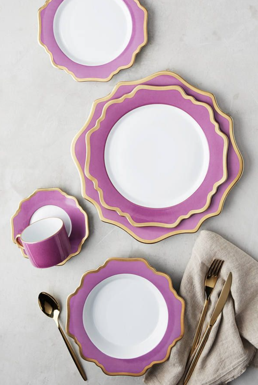 ANNA'S PALETTE - PURPLE ORCHID DINNERWARE