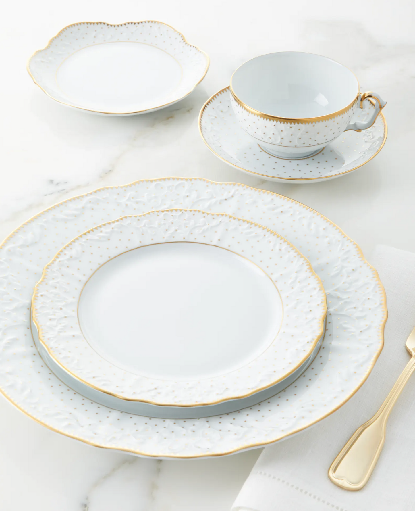 Simply Anna Polka Bread & Butter Plate