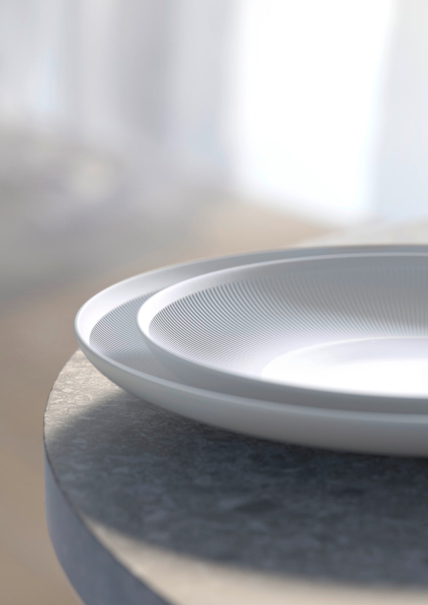 Stella Satin White Dinner Plate, Coupe