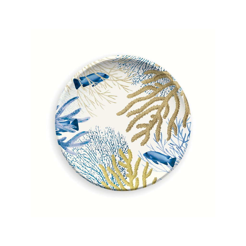 Coral Melamine Plates