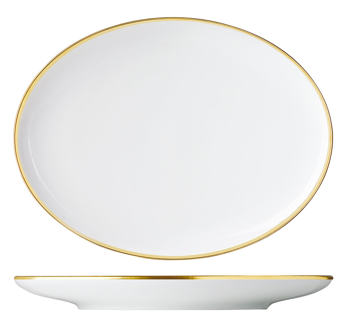 Treasure Gold Oval Platter, Coupe