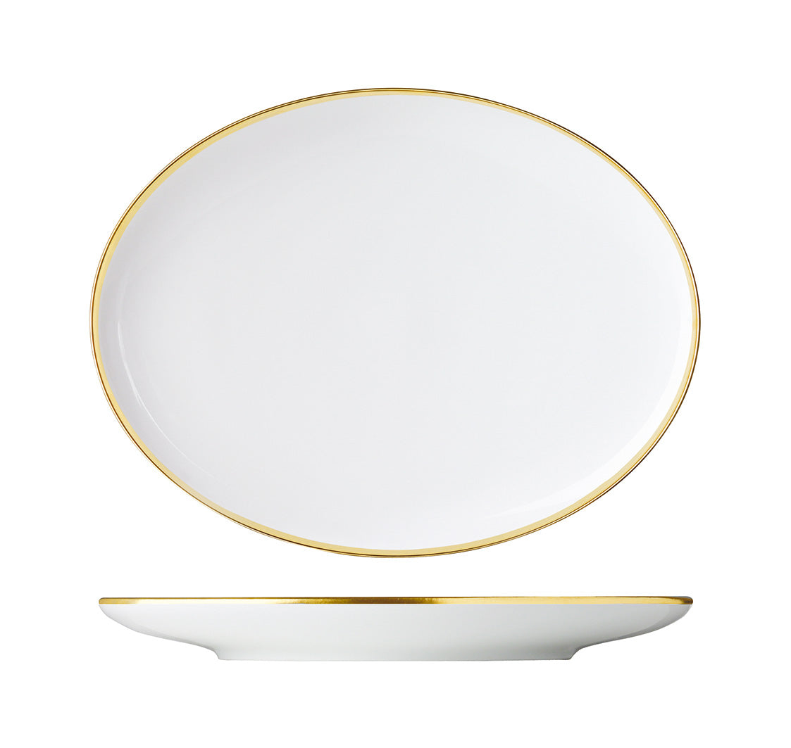 Treasure Gold Oval Platter, Coupe