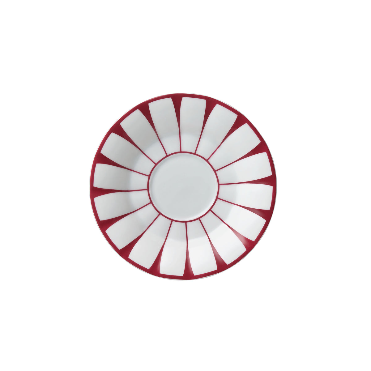 Grecque, Rouge Bordeaux - Tea Cup & Saucer