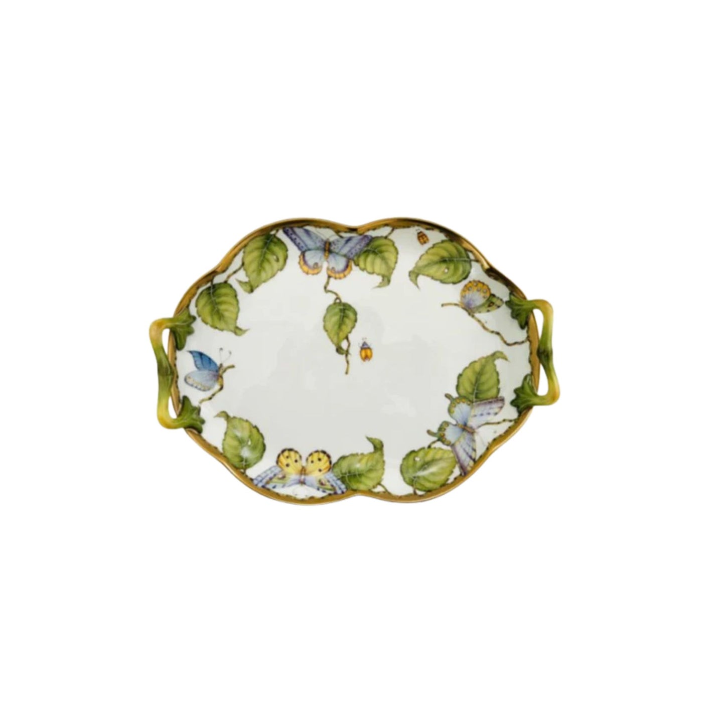 Hand Painted Tray with Handles