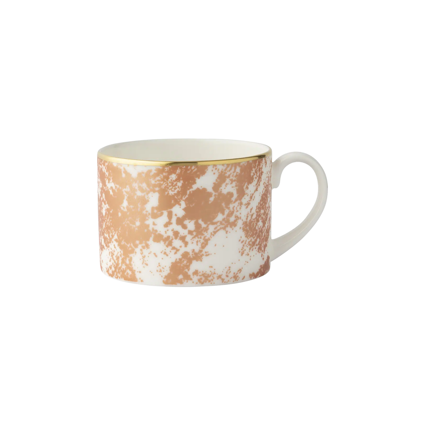 Crushed Velvet Copper Tea Cup & Saucer