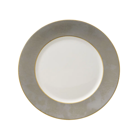 Crushed Velvet Grey Dinner Plate