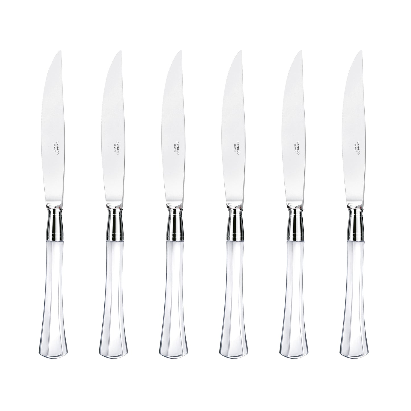 Venus - Box of 6 Steak Knives, Crystal