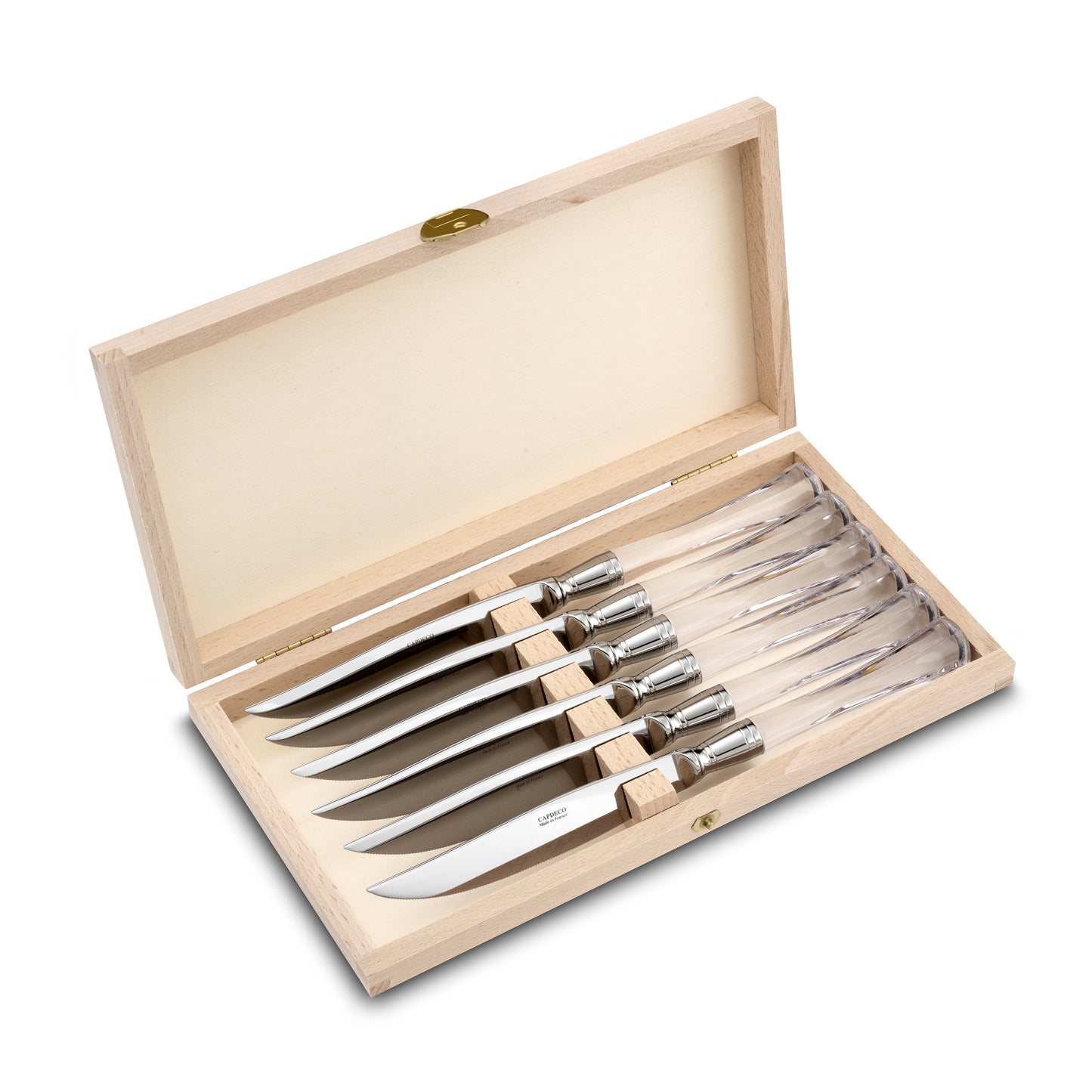 Venus - Box of 6 Steak Knives, Crystal
