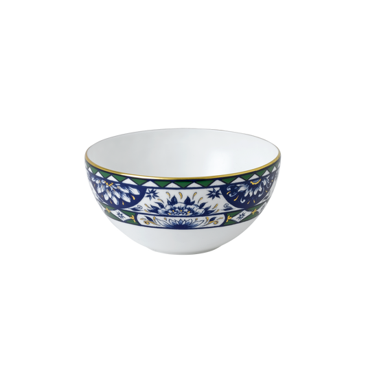 Victoria's Garden Blue & Green Bowl