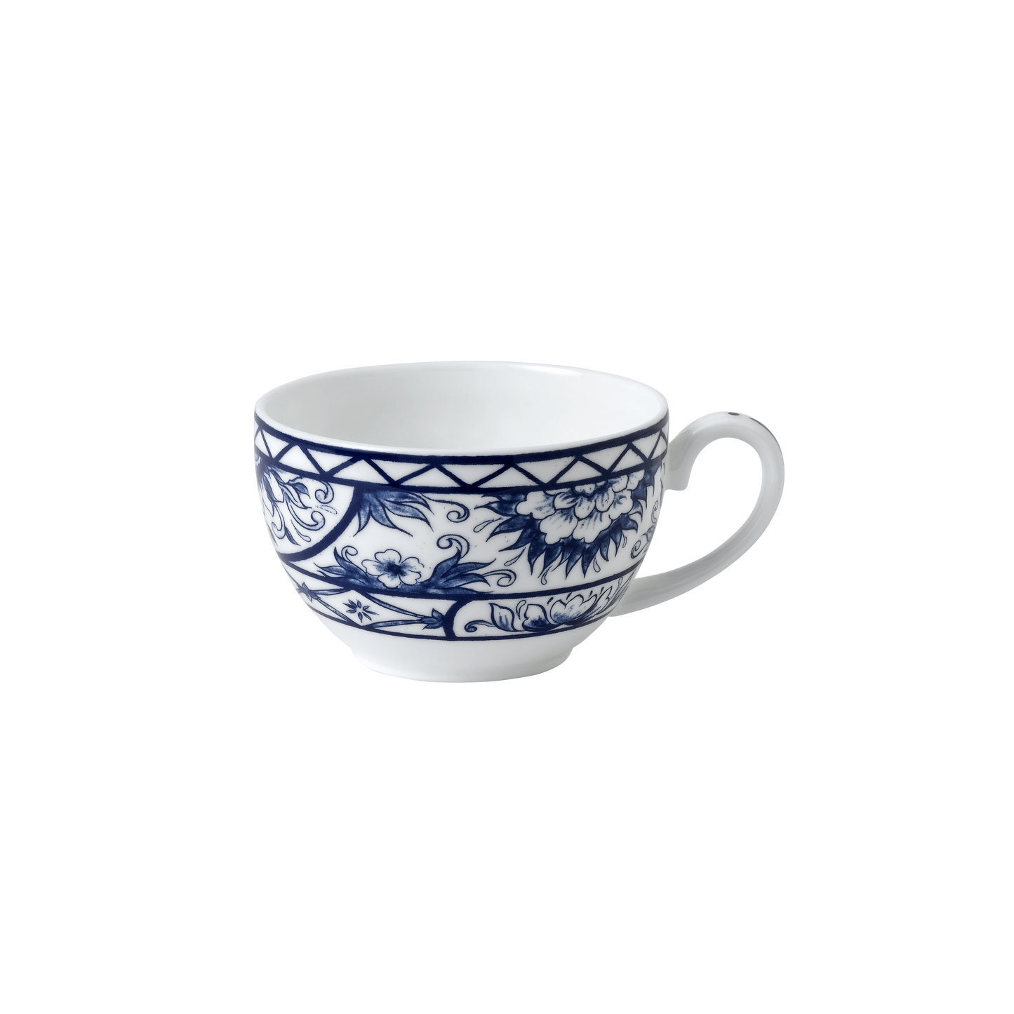 Victoria's Garden Blue Tea Cup & Saucer