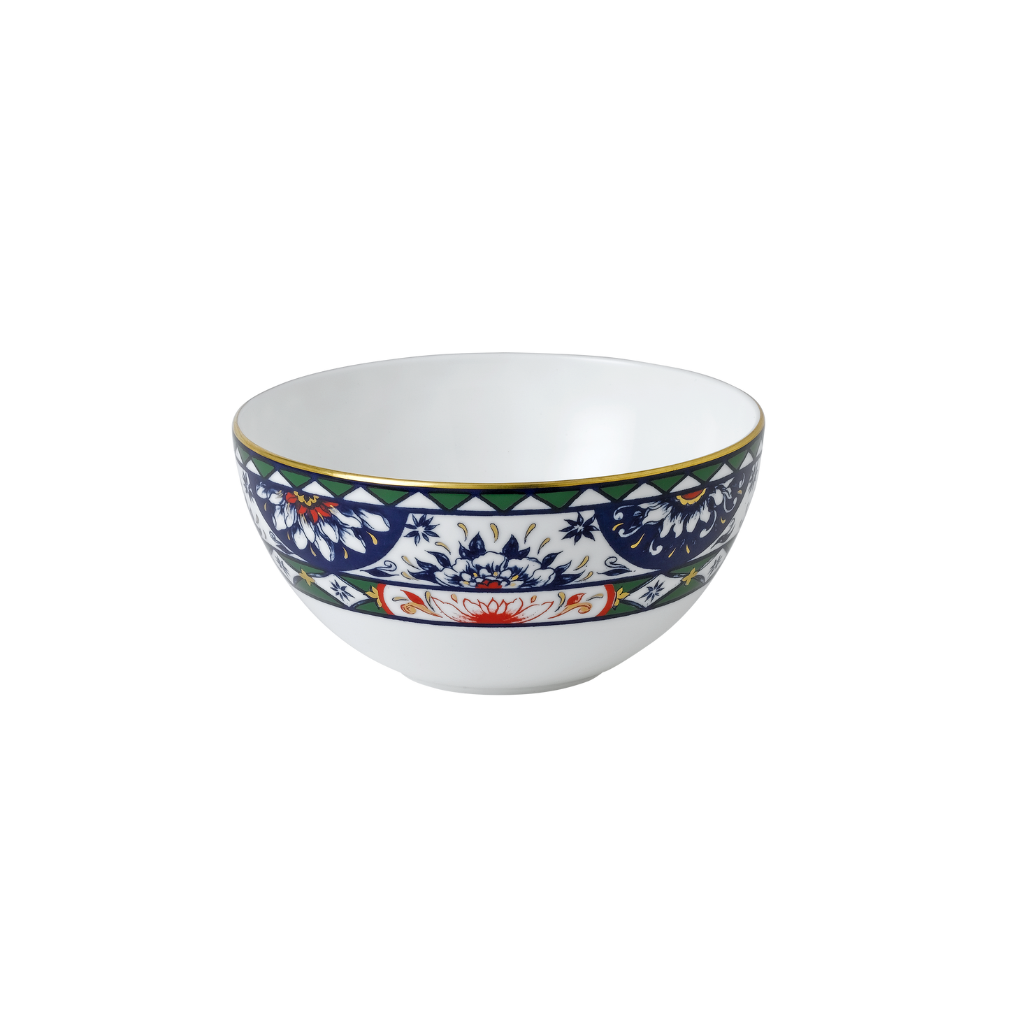 Victoria'S Garden Blue Green & Red Dinnerware