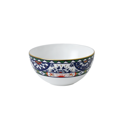 Victoria's Garden Blue, Green & Red Bowl