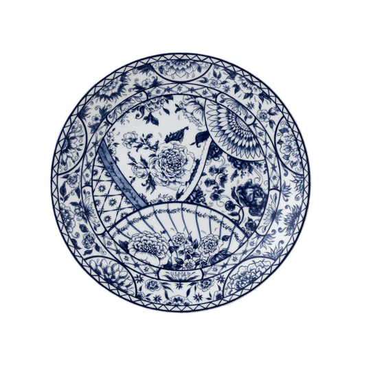 Victoria's Garden Blue Dinner Plate