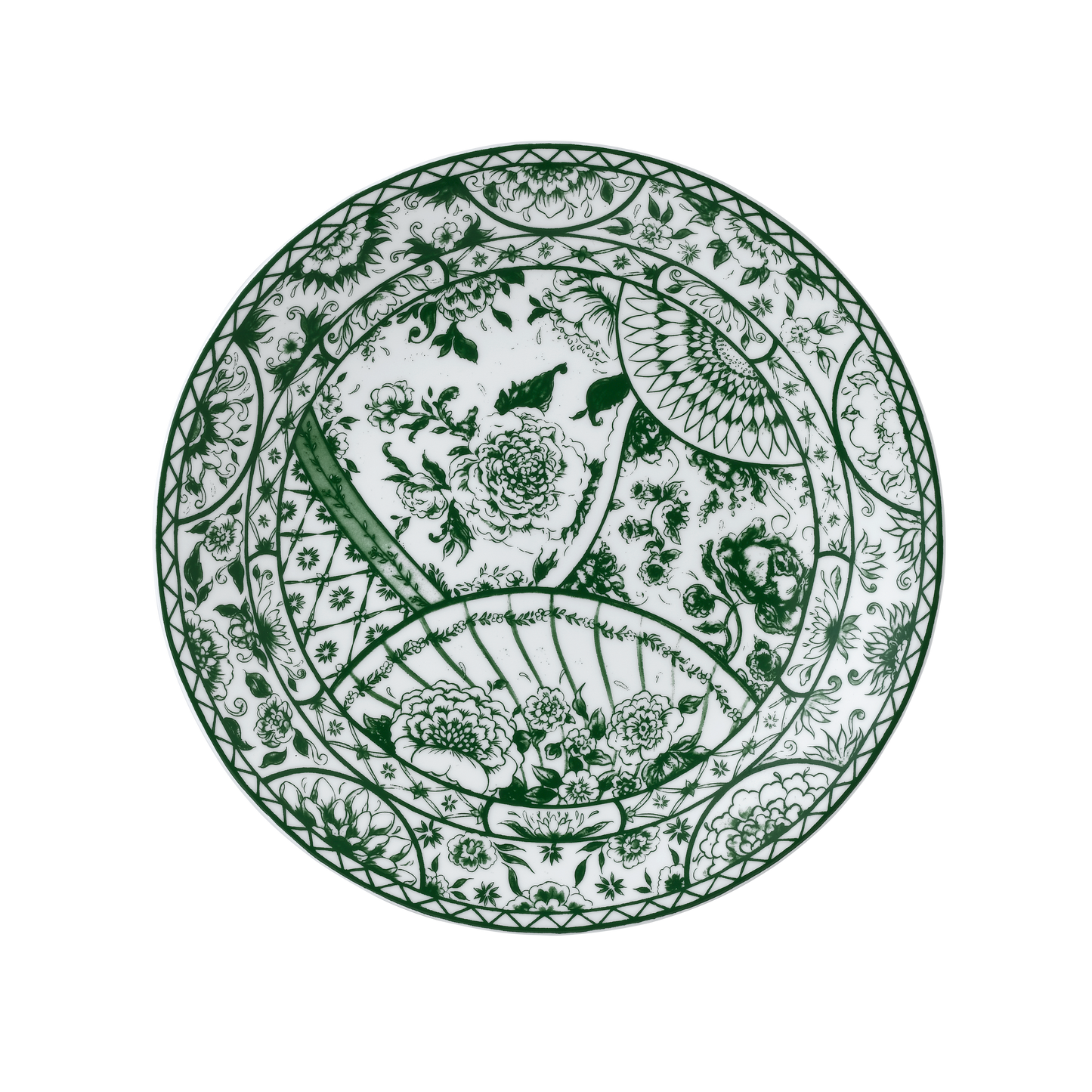 Victoria's Garden Green Dinnerware