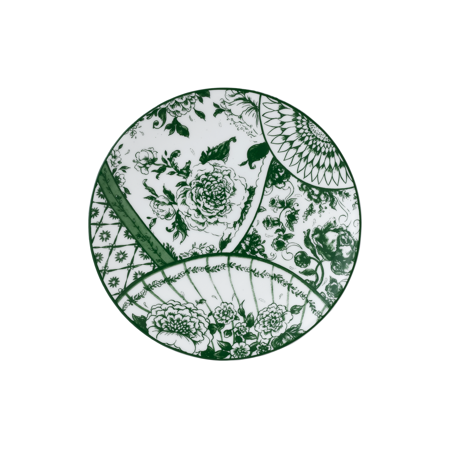 Victoria's Garden Green Dinnerware