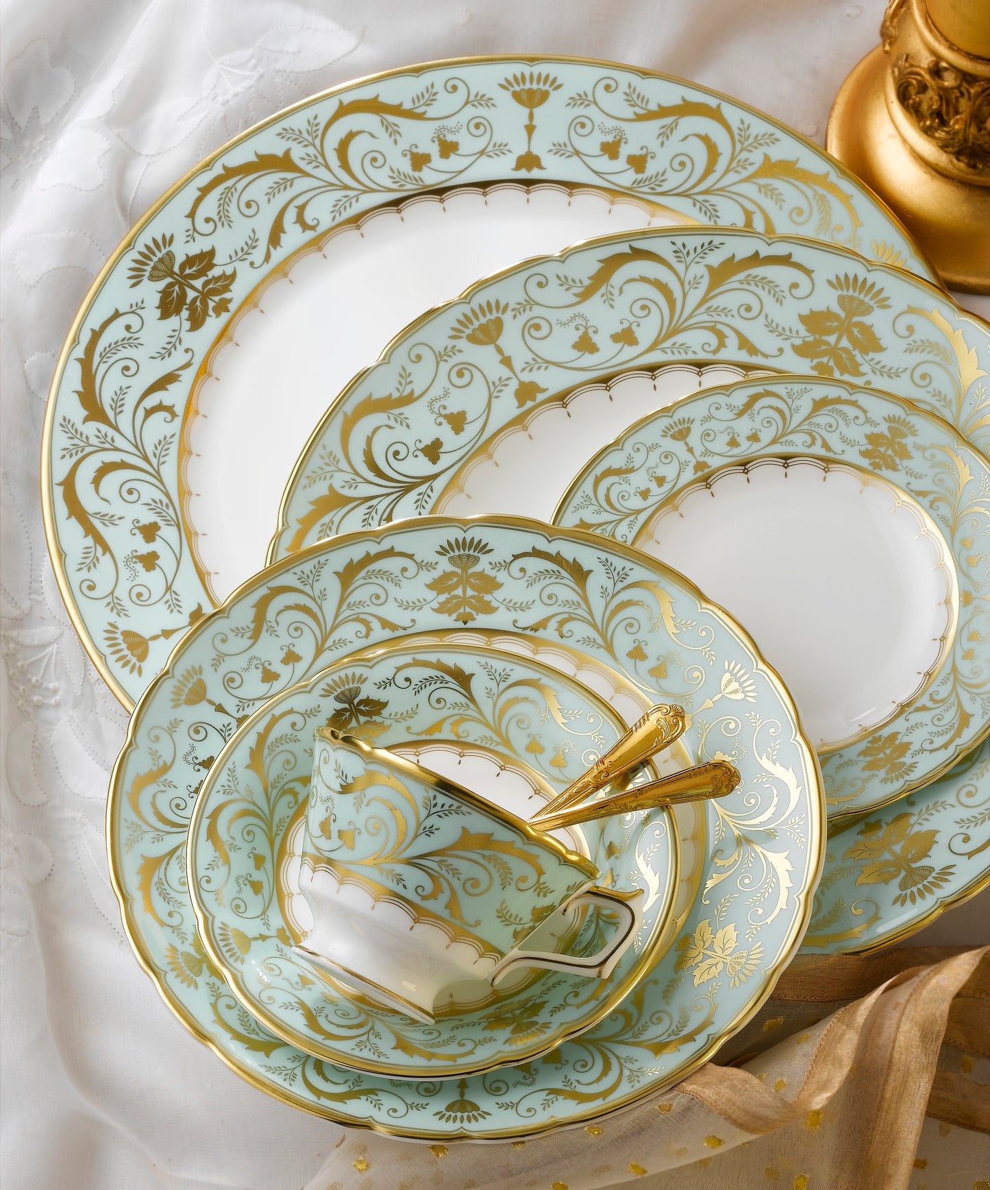 Darley Abbey Mint Green - Cereal Bowl