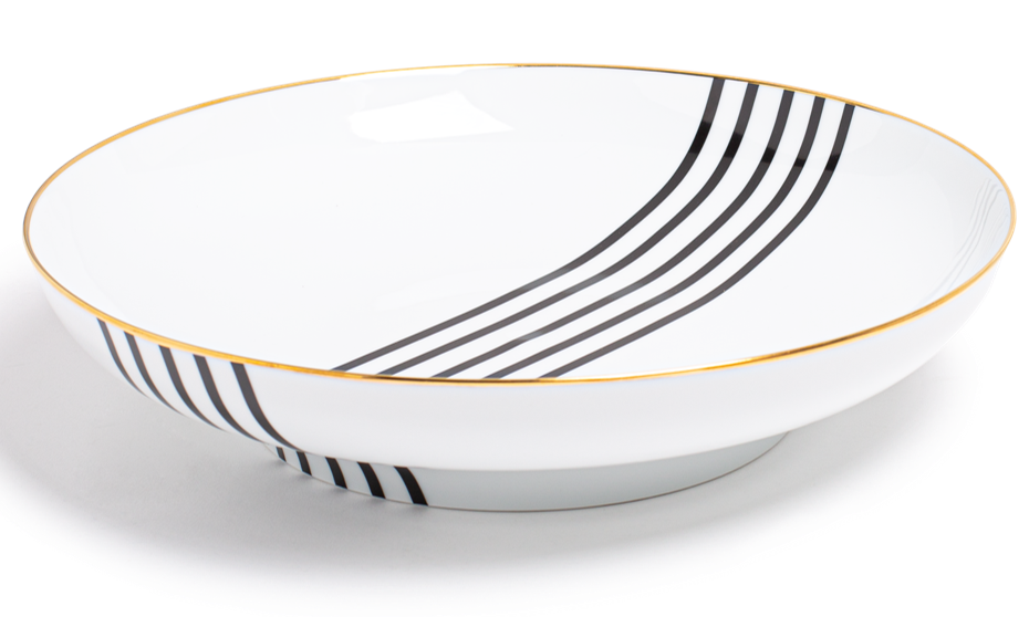 TEATRO - BLACK WITH GOLD DINNERWARE