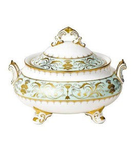 Darley Abbey Mint Green - Soup Tureen & Stand