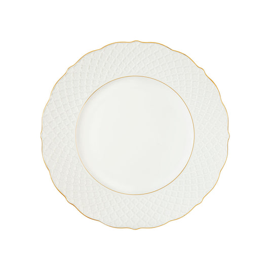 Empire White & Gold Dinner Plate