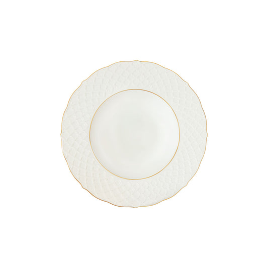 Empire White & Gold Rim Soup