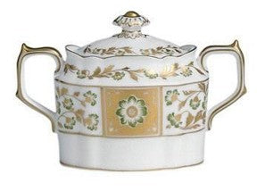 Derby Panel Green - Covered Sugar Bowl