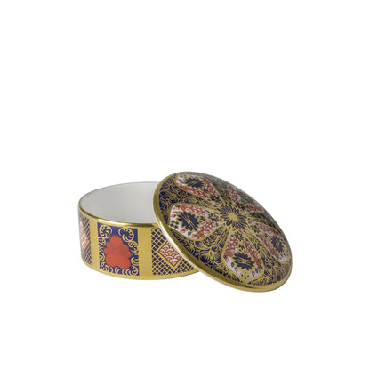 Old Imari Solid Gold Band Trinket Box