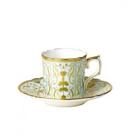 Darley Abbey Mint Green - Coffee Cup & Saucer