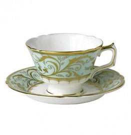 Darley Abbey Mint Green - Tea Cup & Saucer