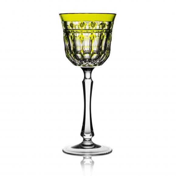 Barcelona Red Wine Glass, Yellow Green