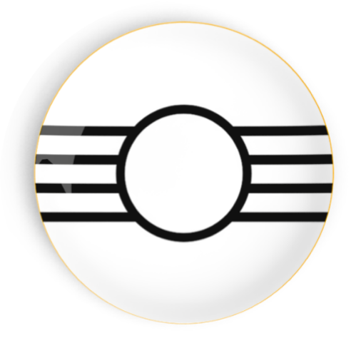 Teatro Black Bread & Butter Plate