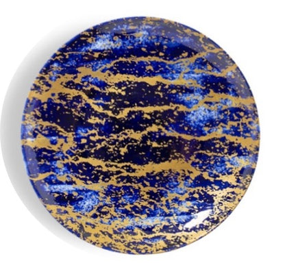 Magma - Cobalt & Gold Dinnerware
