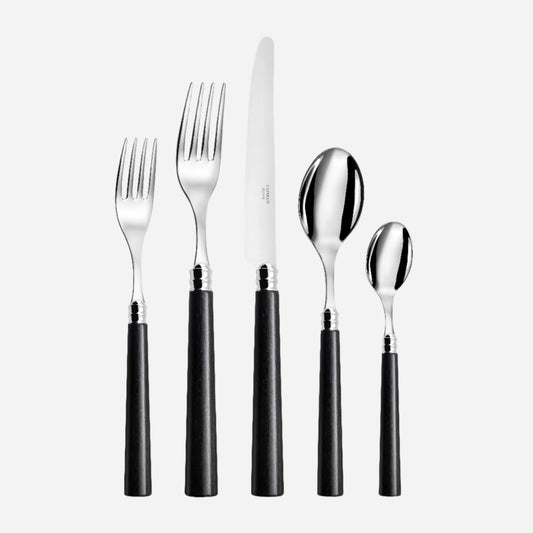 Marat -  5 Piece Place Setting (Black Wood)