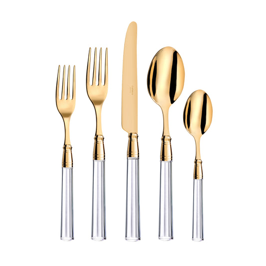 Doric - 5 Piece Place Setting (PVD Gold)