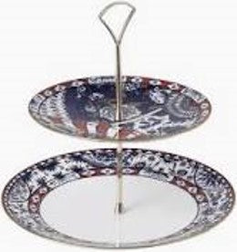 Victoria's Garden Blue & Red Dinnerware