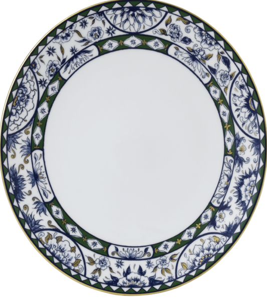 VICTORIA'S GARDEN BLUE & GREEN DINNERWARE