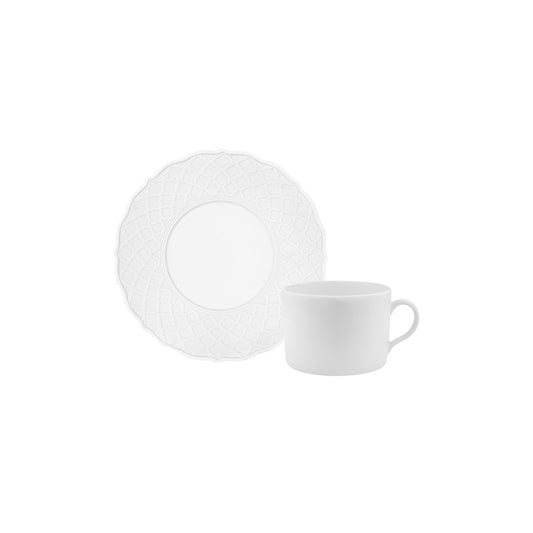 Empire White Tea Cup & Saucer