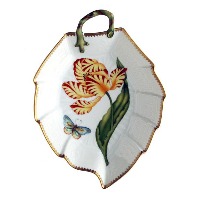Leaf Plate - Old Master Tulips