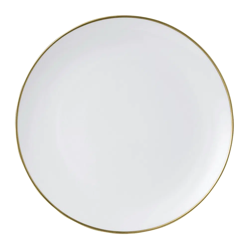 ACCENTUATE GOLD COUPE CHARGER PLATE 12"