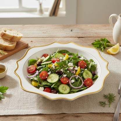 Anna's Palette White Serving Bowl