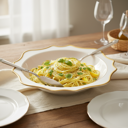 Anna's Palette White Serving Bowl