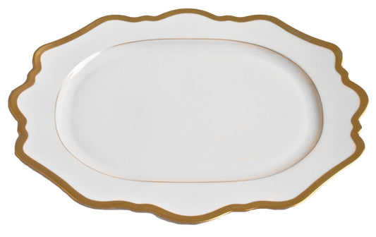 Anna's Palette White Oval Platter