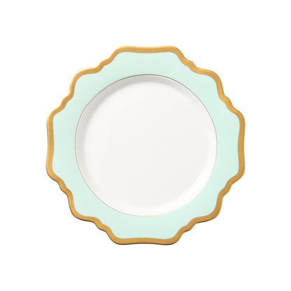 Anna's Palette Aqua Green Dinner Plate
