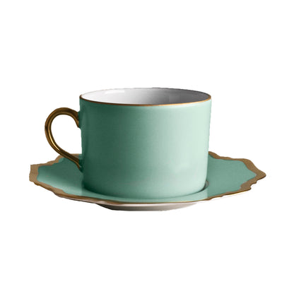 Anna's Palette Aqua Green - Tea Cup & Saucer